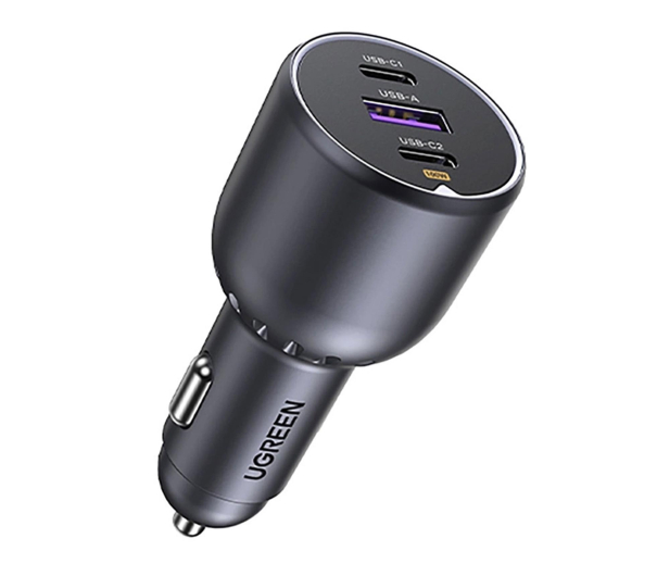 UGREEN Ładowarka samochodowa EC705 USB + 2x USB-C 130W +kabel 1m 5A - 1489192 - zdjęcie 2